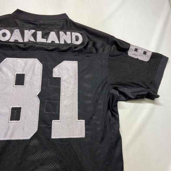 VTG 90's BX Sports Oakland Raiders #81 Football Jersey Men's XL Black - Picture 14 of 14